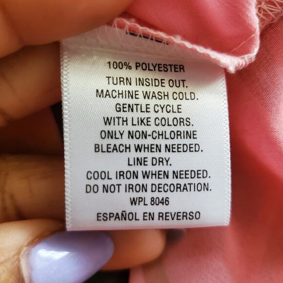 JM Collection Colorful Sheer Bling Floral Pullover  Blouse Top L - Picture 6 of 6